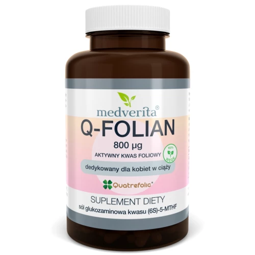 Medverita - Q-Folian 800 µg Quatrefolic - 60 kapsułek Medverita - Q-Folian 800 µg Quatrefolic - 60 kapsułek